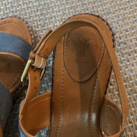 FRYE Brielle overlay sling block heal sandal, 6 - Picture 4 of 8